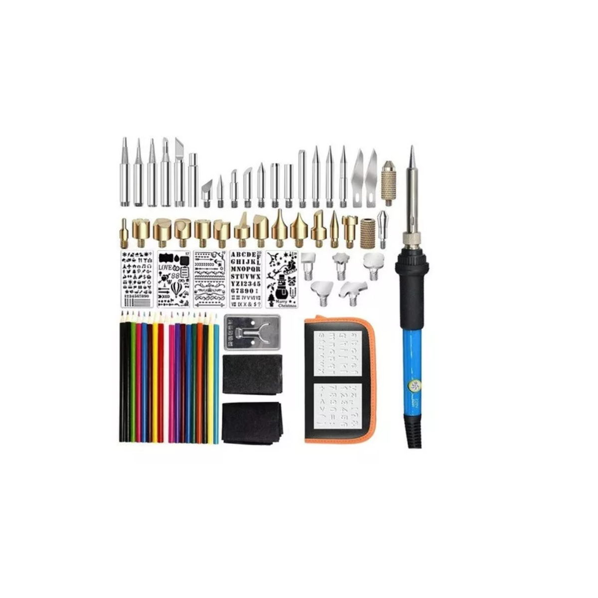 Kit Soldadura de Madera Eo Safe Imports Esi-5823 60 W 110 V Tallado/grabado Ajustable Azul