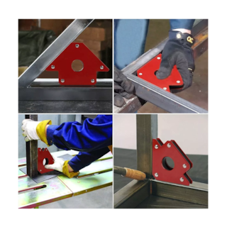 Foto 5 | Imán Escuadra para Soldar Magnética Lab.G 34 Kg 4 Piezas Rojo