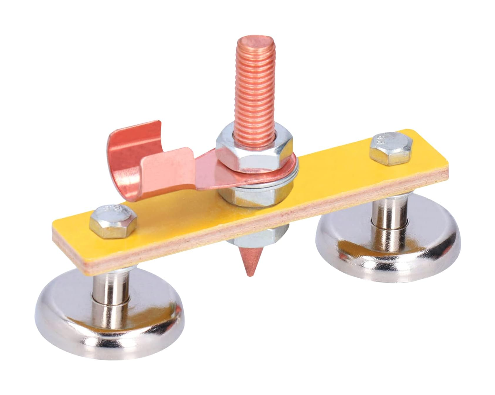 Foto 2 | Soldadura Soporte Magnética Imán Doble de Succión Grande 3 Piezas Amarilla