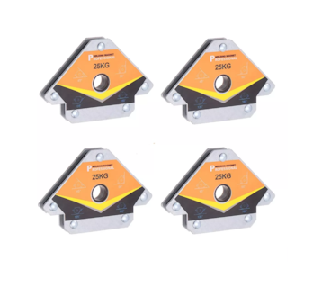 Foto 1 | Escuadras para Soldar Magnéticas Belug 25 Kg 4 Piezas Plateadas
