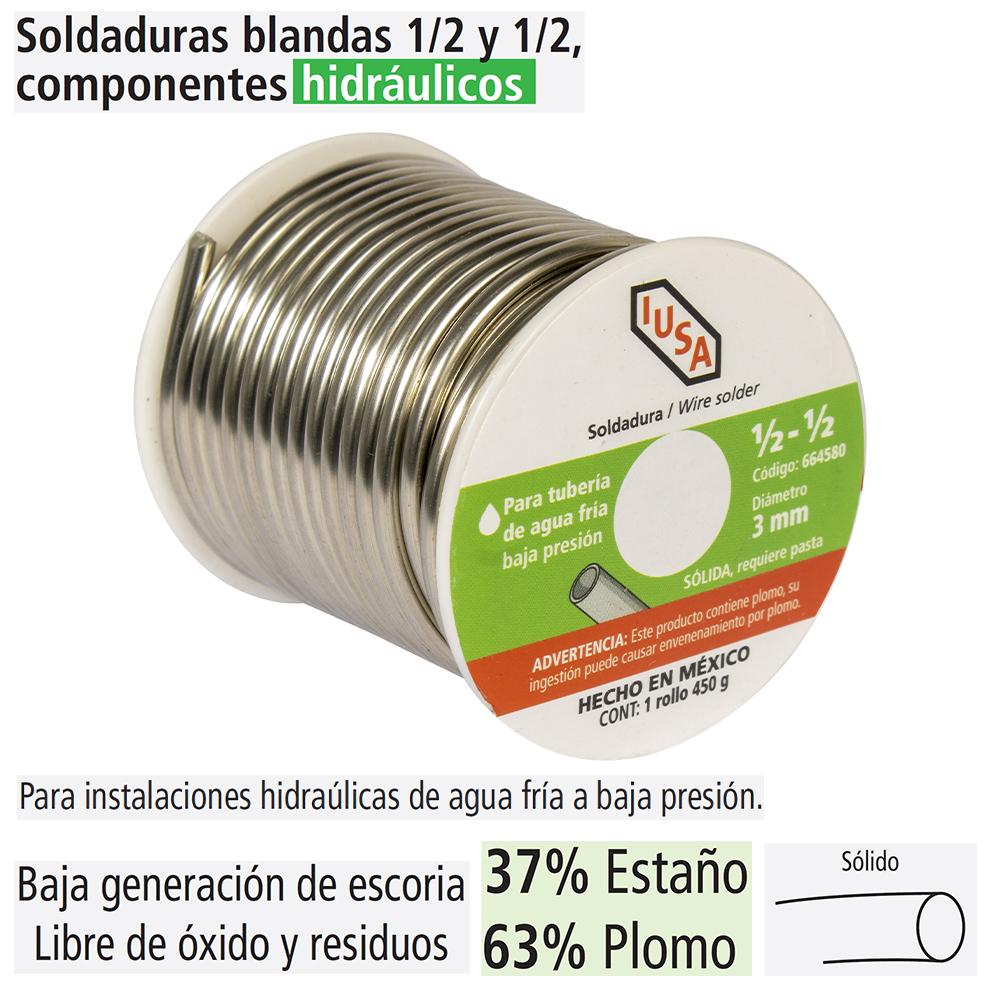 Foto 3 pulgar | Soldadura Blanda 1/2 Y 1/2, Componente Hidráulico, Iusa