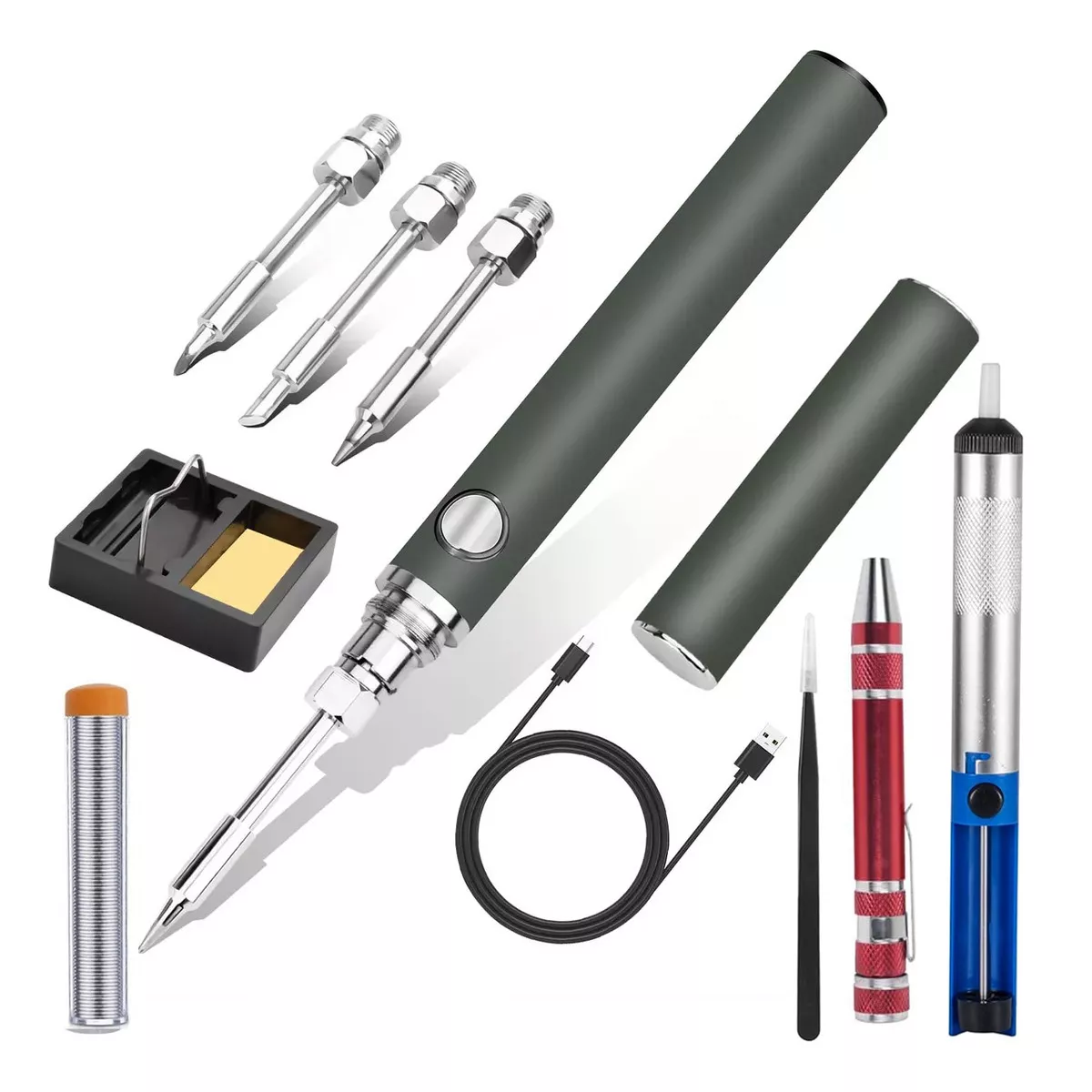 Foto 2 pulgar | Kit De Soldador Inalámbrico Usb,8w Temperatura Ajustable Eo Safe Imports Esi-17907 Multicolor