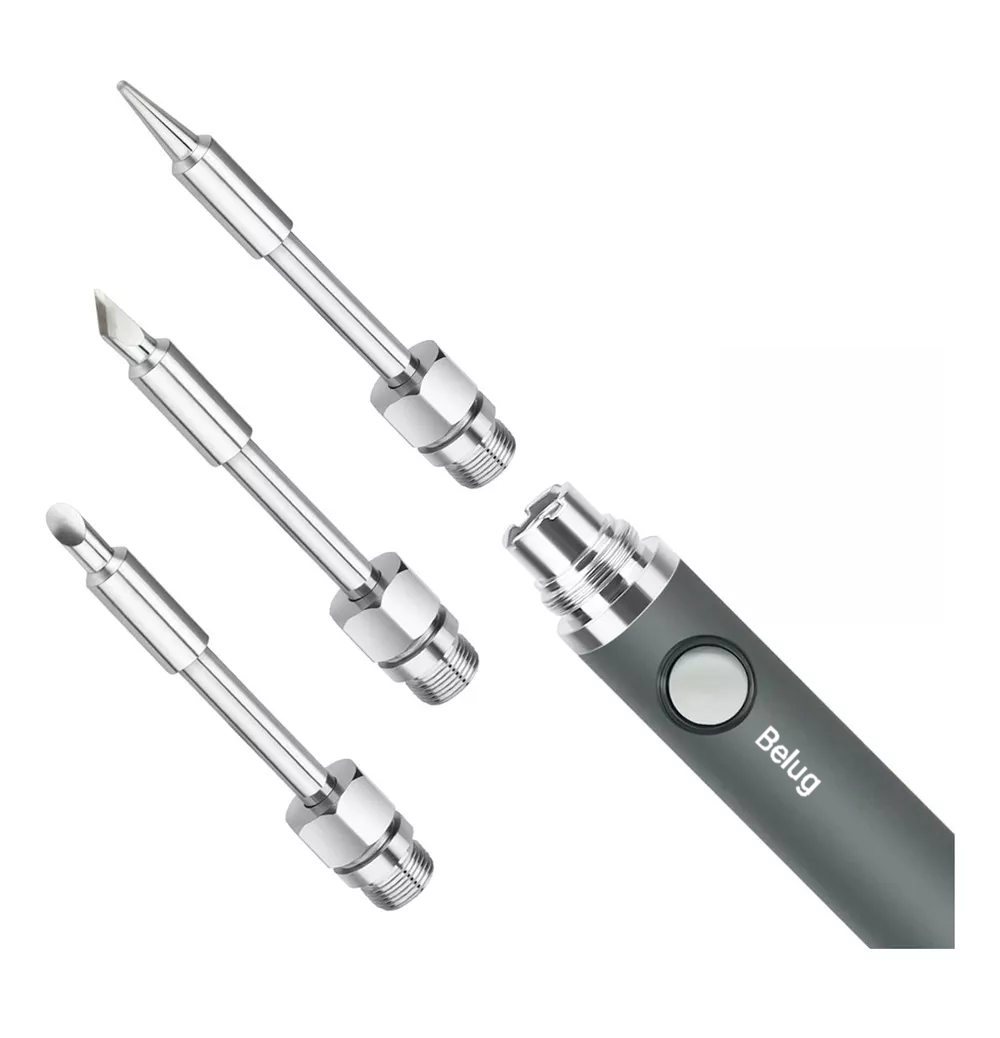 Foto 3 pulgar | Kit de Soldador Inalámbrico Usb 8W Temperatura Ajustable Gris