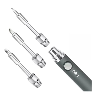 Foto 2 | Kit de Soldador Inalámbrico Usb 8W Temperatura Ajustable Gris