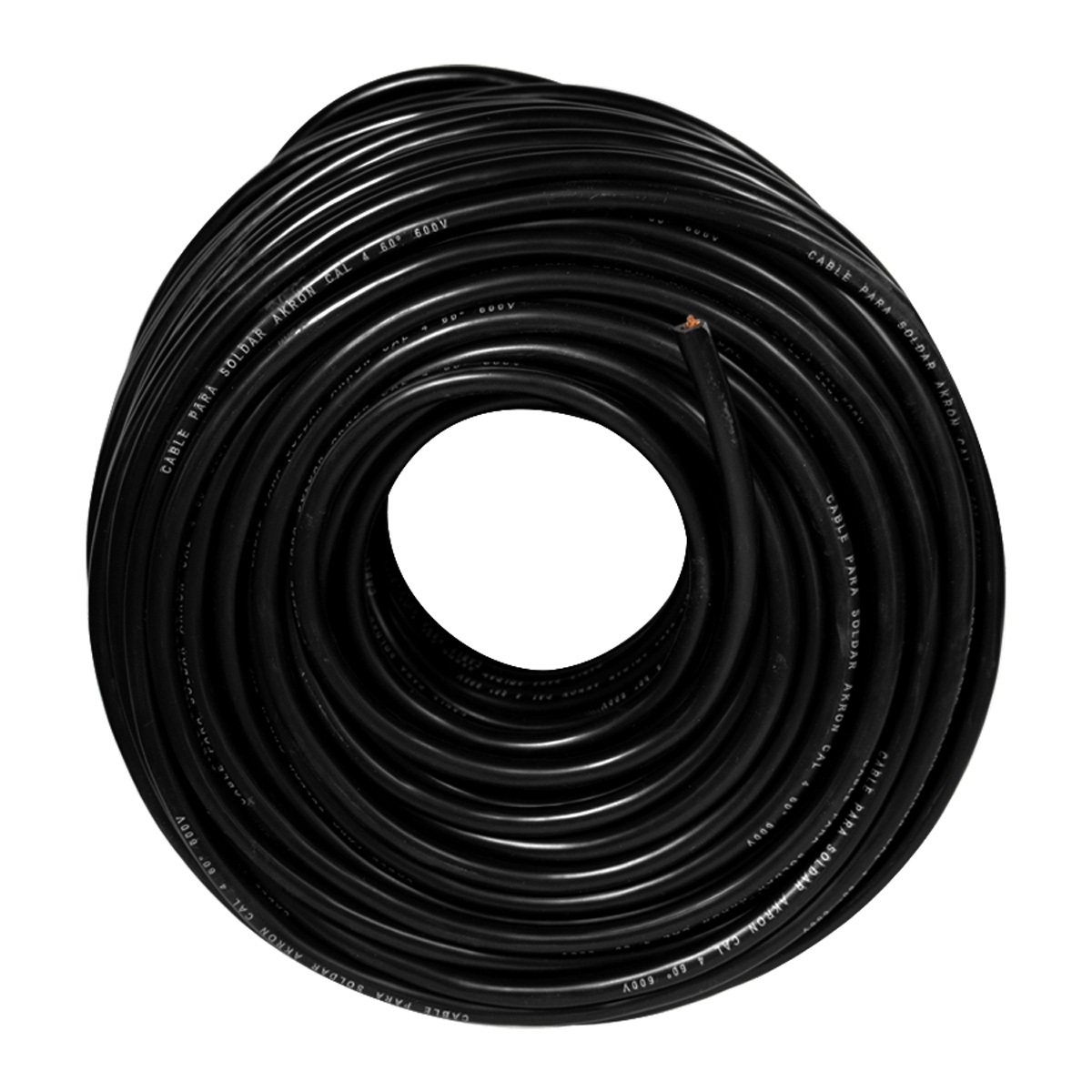 Foto 4 pulgar | Rollo De Cable Para Soldadora Akron 2 Awg 100 Mts