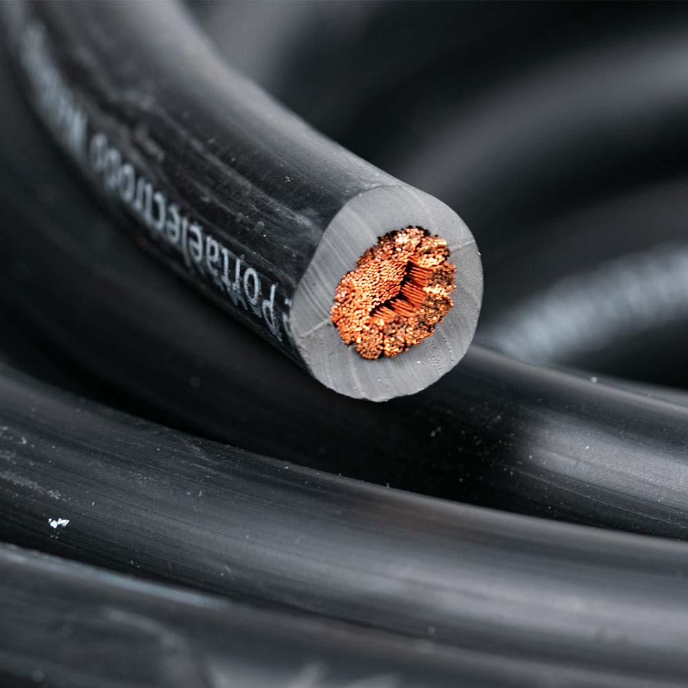 Rollo De Cable Para Soldadora Akron 1/0 Awg 25 Mts