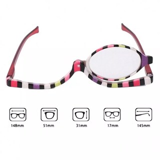 Foto 4 | Gafas De Maquillaje Con Lupa Presbyopia De 2.50 Grados - Venta Internacional.
