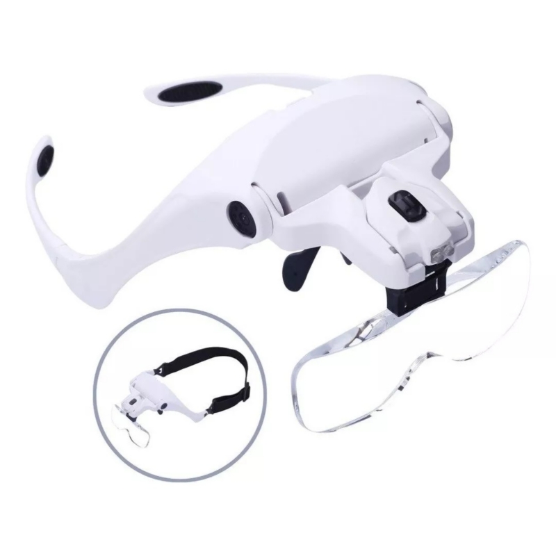 Foto 6 pulgar | Linterna Frontal Con Visera Y Lupa Con 5 Lentes Y Luz Led - Venta Internacional.