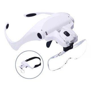 Foto 5 | Linterna Frontal Con Visera Y Lupa Con 5 Lentes Y Luz Led - Venta Internacional.