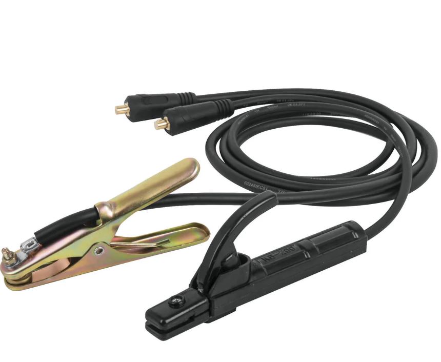 Cables Con Porta Electrodo Y Pinza A Tierra Para Inversoras Truper