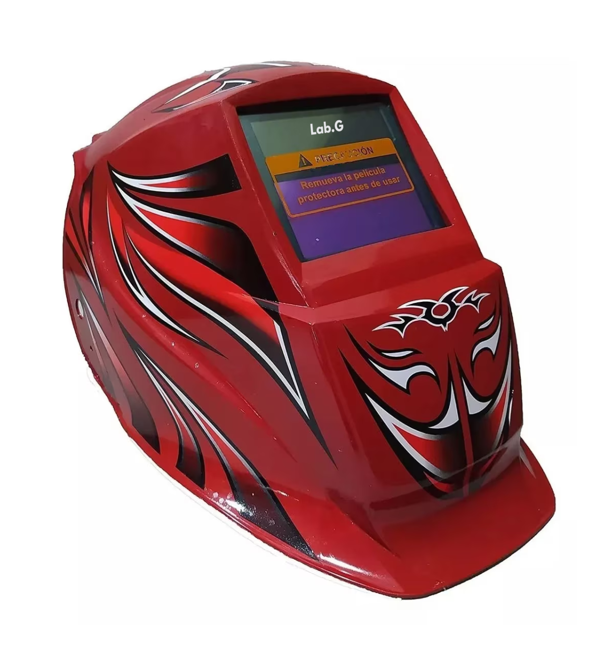 Foto 2 | Careta Electronica Para Soldar Oscurecimiento Aut Color Rojo