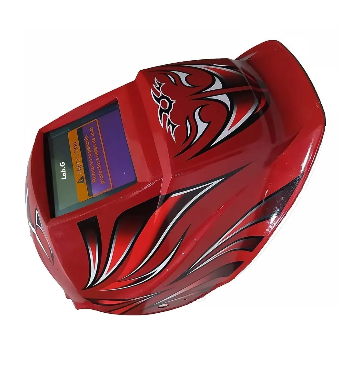 Foto 4 pulgar | Careta Electronica Para Soldar Oscurecimiento Aut Color Rojo