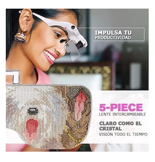Foto 2 | Lentes Lupa Luz Led Lab.g ,pestañas,microblading,dental, Depilación