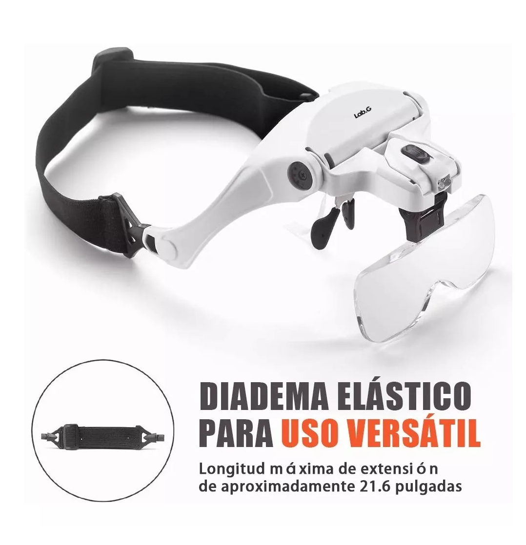 Foto 6 pulgar | Lentes Lupa Luz Led Lab.g ,pestañas,microblading,dental, Depilación