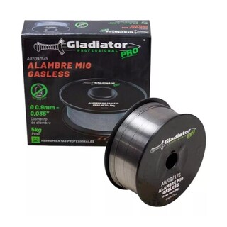 Foto 2 | Microalambre Mig Gas Less 5kg 0.9mm Gladiator A80953 Soldar