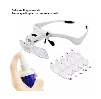Foto 2 | Lentes Lupa Luz Led Para Extensión De Pestañas Microblading Blanco Belug