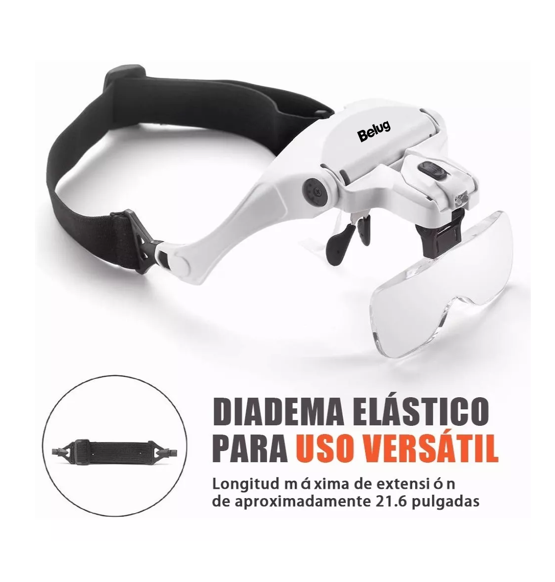 Foto 4 pulgar | Lentes Lupa Luz Led,pestañas,microblading,dental, Depilación Belug