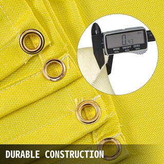 Foto 3 | Manta De Soldadura Vevor De Fibra De Vidrio Dorada De 1,8 M X 3 M Con Bolsa De Transporte - Venta Internacional.