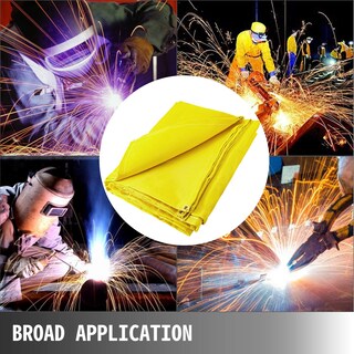 Foto 7 | Manta De Soldadura Vevor De Fibra De Vidrio Dorada De 1,8 M X 3 M Con Bolsa De Transporte - Venta Internacional.