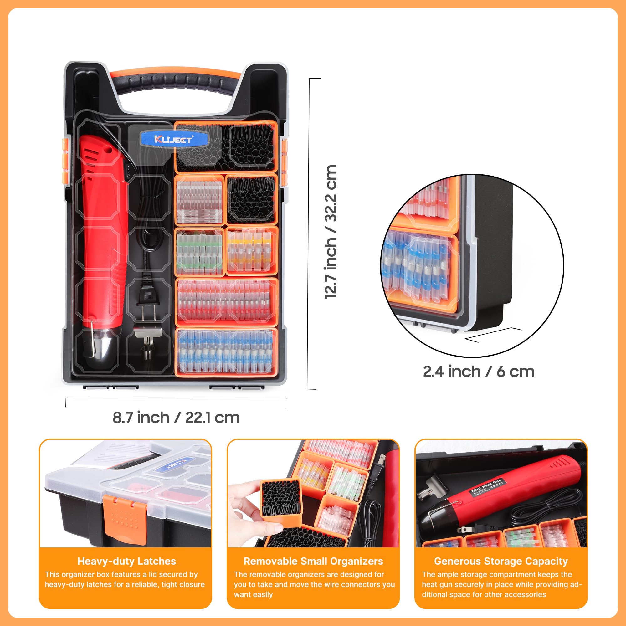 Foto 4 pulgar | Kit De Conectores De Alambre Y Tubos Termorretráctiles Para Soldadura | Kuject - Venta Internacional.
