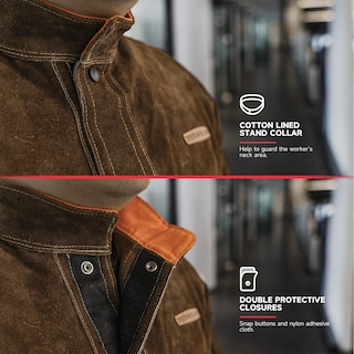 Foto 3 | Chaqueta De Soldadura Yeswelder Leather Para Hombre Y Mujer Heavy Duty - Venta Internacional.