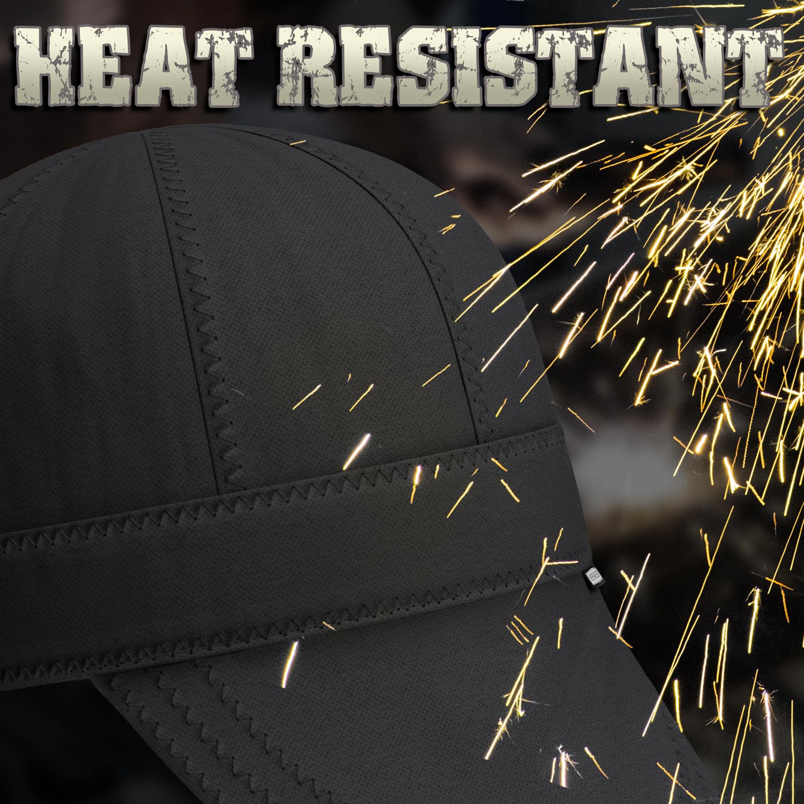 Foto 4 pulgar | Gorro De Soldadura Yeswelder All Black Style 58 Cm Resistente Al Calor - Venta Internacional.