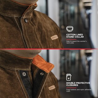 Foto 3 | Chaqueta De Soldadura Yeswelder Leather Para Hombre Y Mujer Heavy Duty - Venta Internacional.