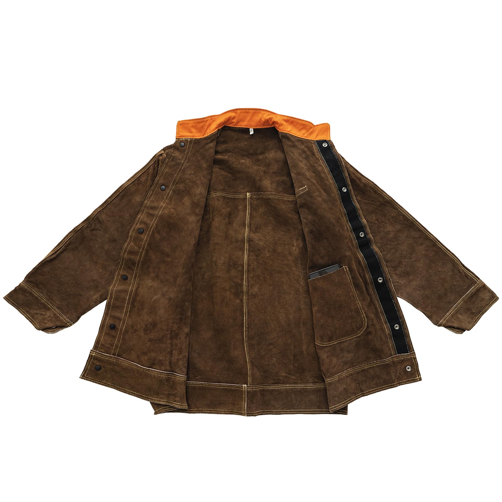 Foto 6 | Chaqueta De Soldadura Yeswelder Leather Para Hombre Y Mujer Heavy Duty - Venta Internacional.