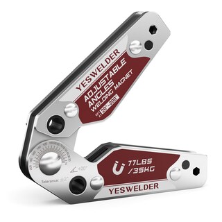 Foto 1 | Imán De Soldadura Yeswelder, Ángulo Ajustable, 35 Kg De Potencia De Retención - Venta Internacional.