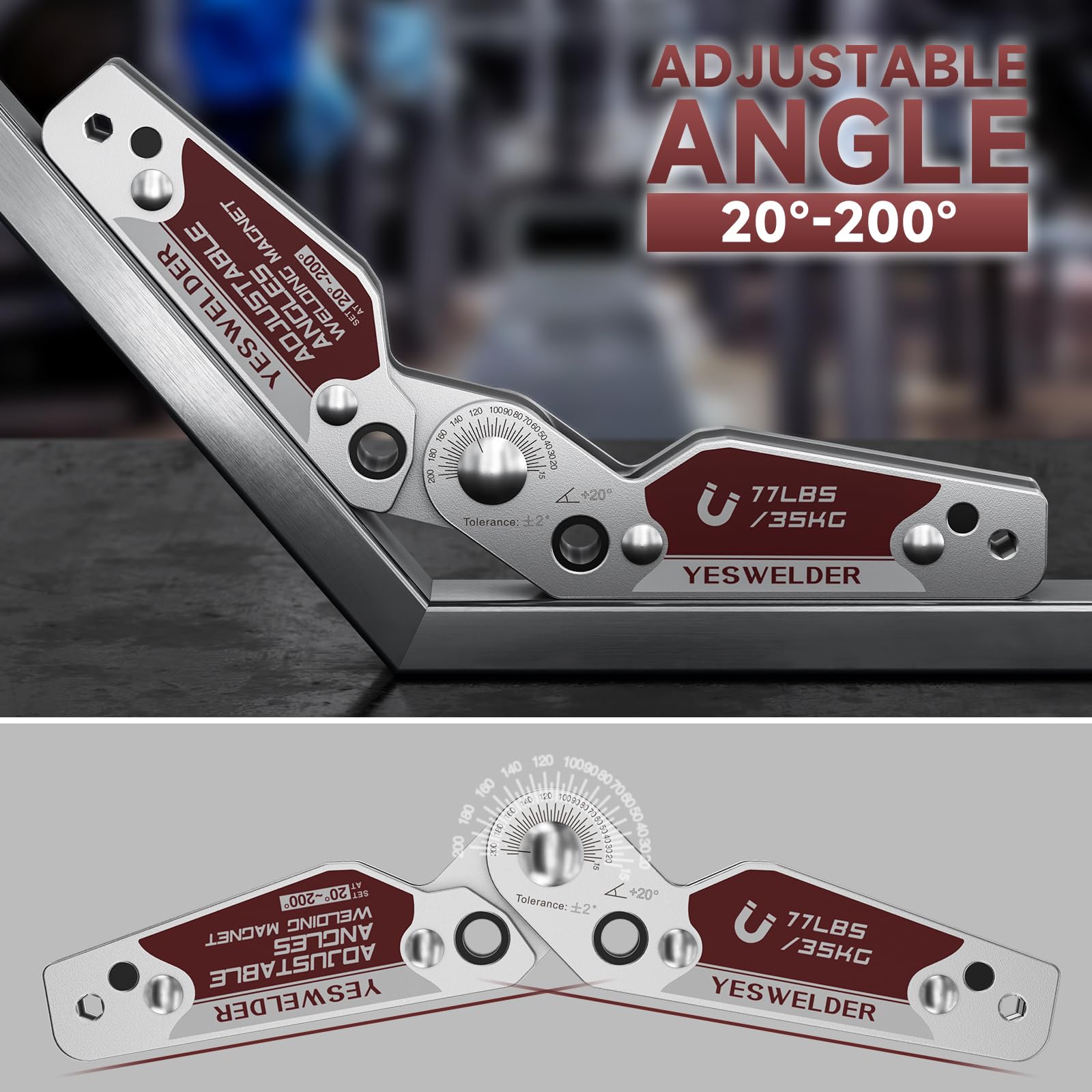 Foto 6 pulgar | Imán De Soldadura Yeswelder, Ángulo Ajustable, 35 Kg De Potencia De Retención - Venta Internacional.