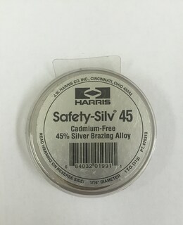 Foto 1 | Aleación De Plata Para Soldadura Fuerte Harris Safety Silv 45 31g 1.6mm - Venta Internacional.