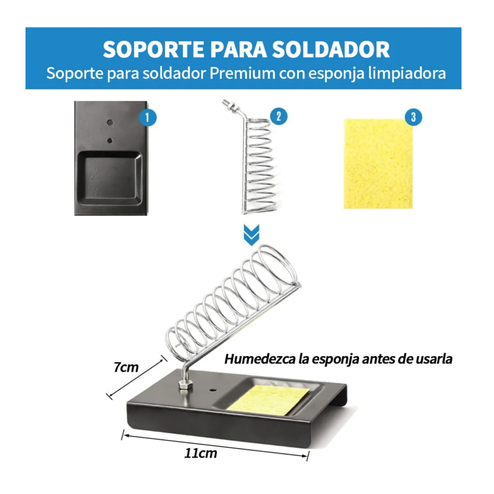 Foto 5 | ''kit De Soldador Eléctrico De Temperatura Regulable Completo Lab.g  Multicolor ''