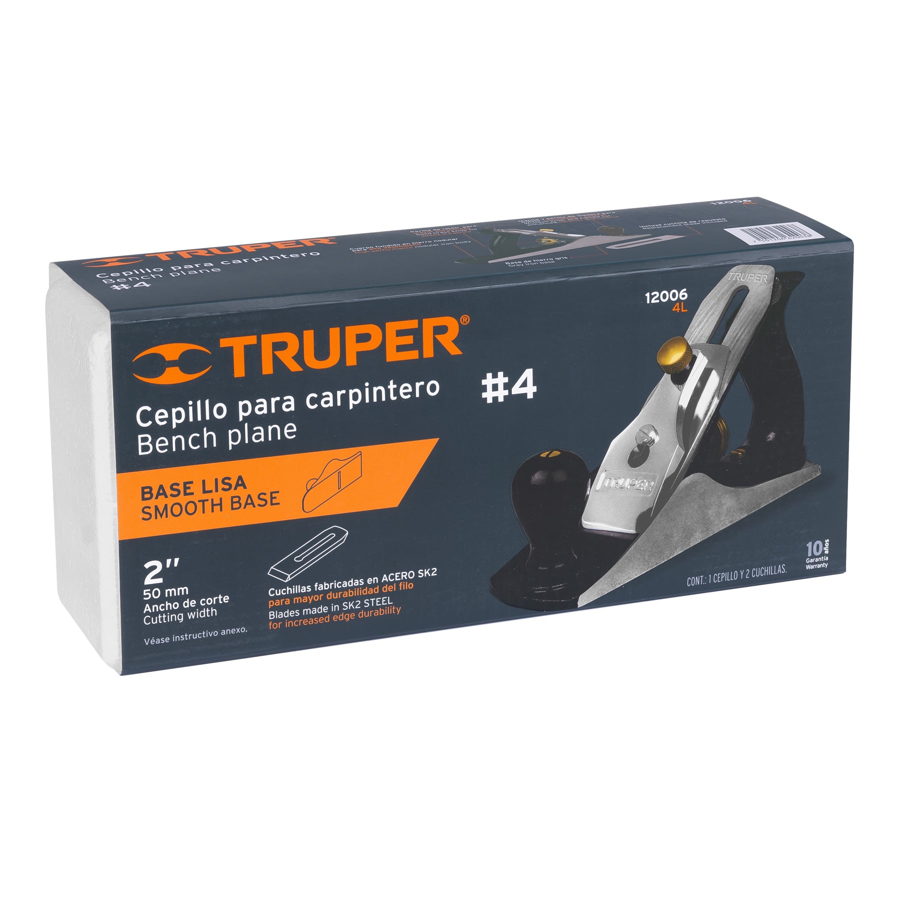 Foto 3 pulgar | Cepillo para Carpintero Truper 4 L color Gris # 4 Liso
