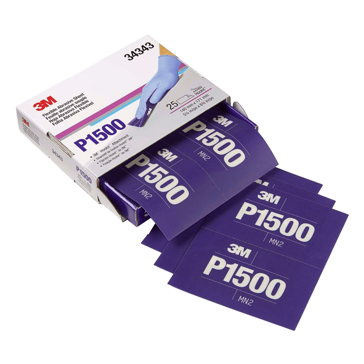 Lija Flexible P1500 3M