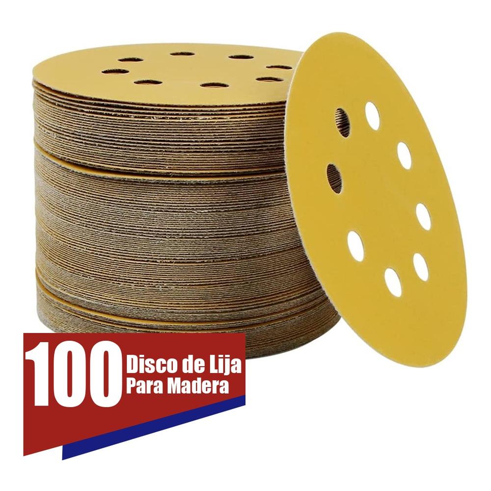 Foto 4 pulgar | Lija Velcro Bosch 5 Pulg Madera/pintura Grano 100 100 Pz