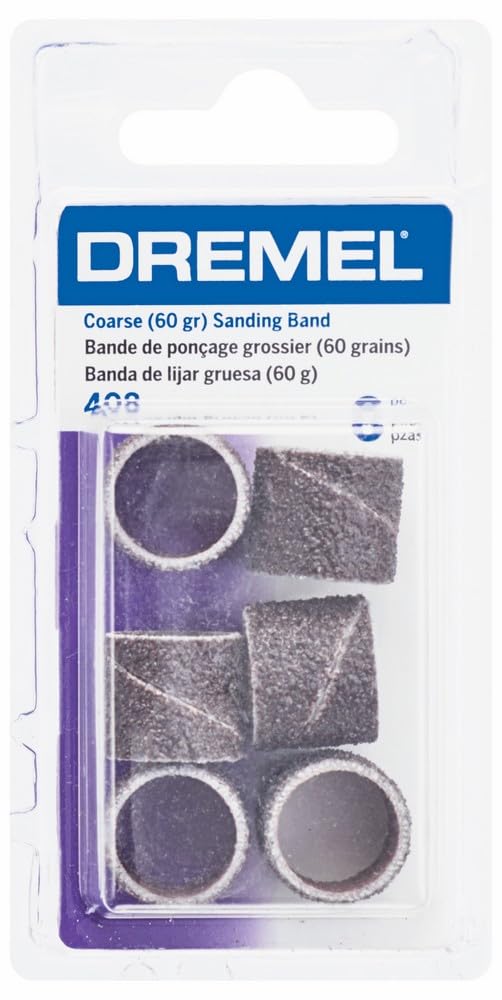 Foto 8 pulgar | Sander Bands Dremel 408, Gruesas, Grano 60, 1/2 Pulgadas, Paquete De 6 - Venta Internacional.