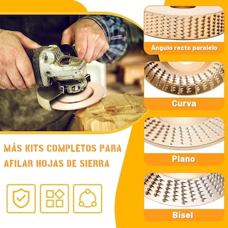 Foto 4 | Juego De 20 Discos Lab.g Para Tallar Madera Y Llave Amoladora Dorado Guinda