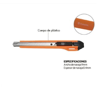 Foto 2 | Cortador Cutter Fumetax Alma Metál 9mm Sw-8106090102 12 Unid