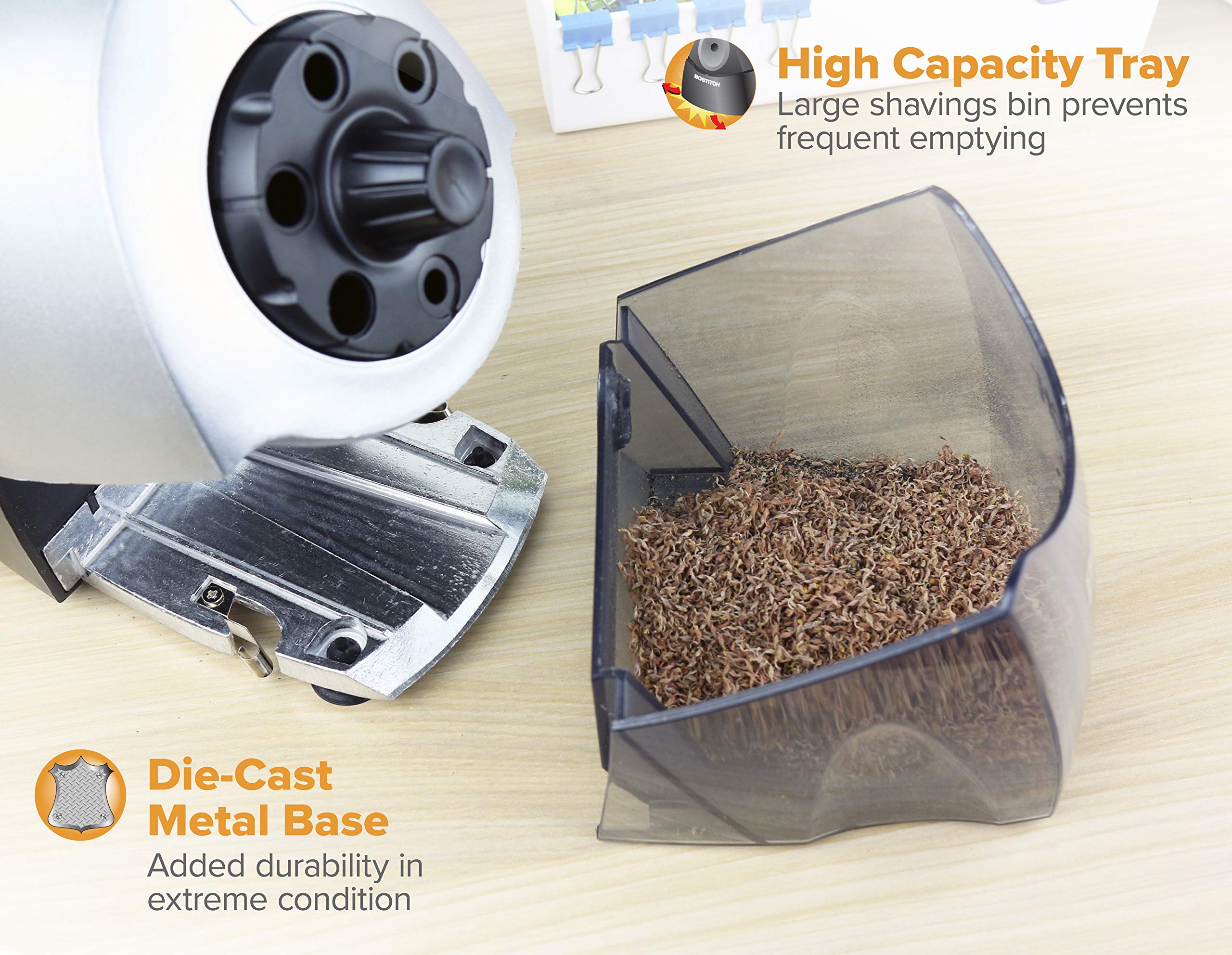 Foto 4 | Sacapuntas Bostitch Superpro6 Commercial Con 6 Agujeros, Color Gris - Venta Internacional.