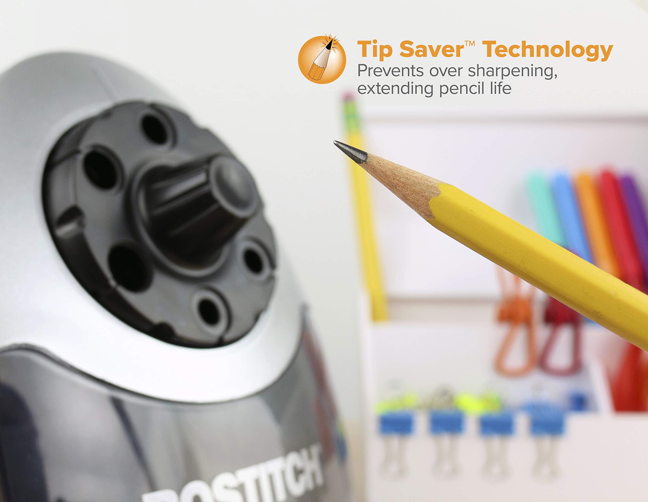 Foto 6 | Sacapuntas Bostitch Superpro6 Commercial Con 6 Agujeros, Color Gris - Venta Internacional.