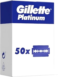 Foto 1 | Navajas Gillette Platinum Double Edge 50 Unidades - Venta Internacional.