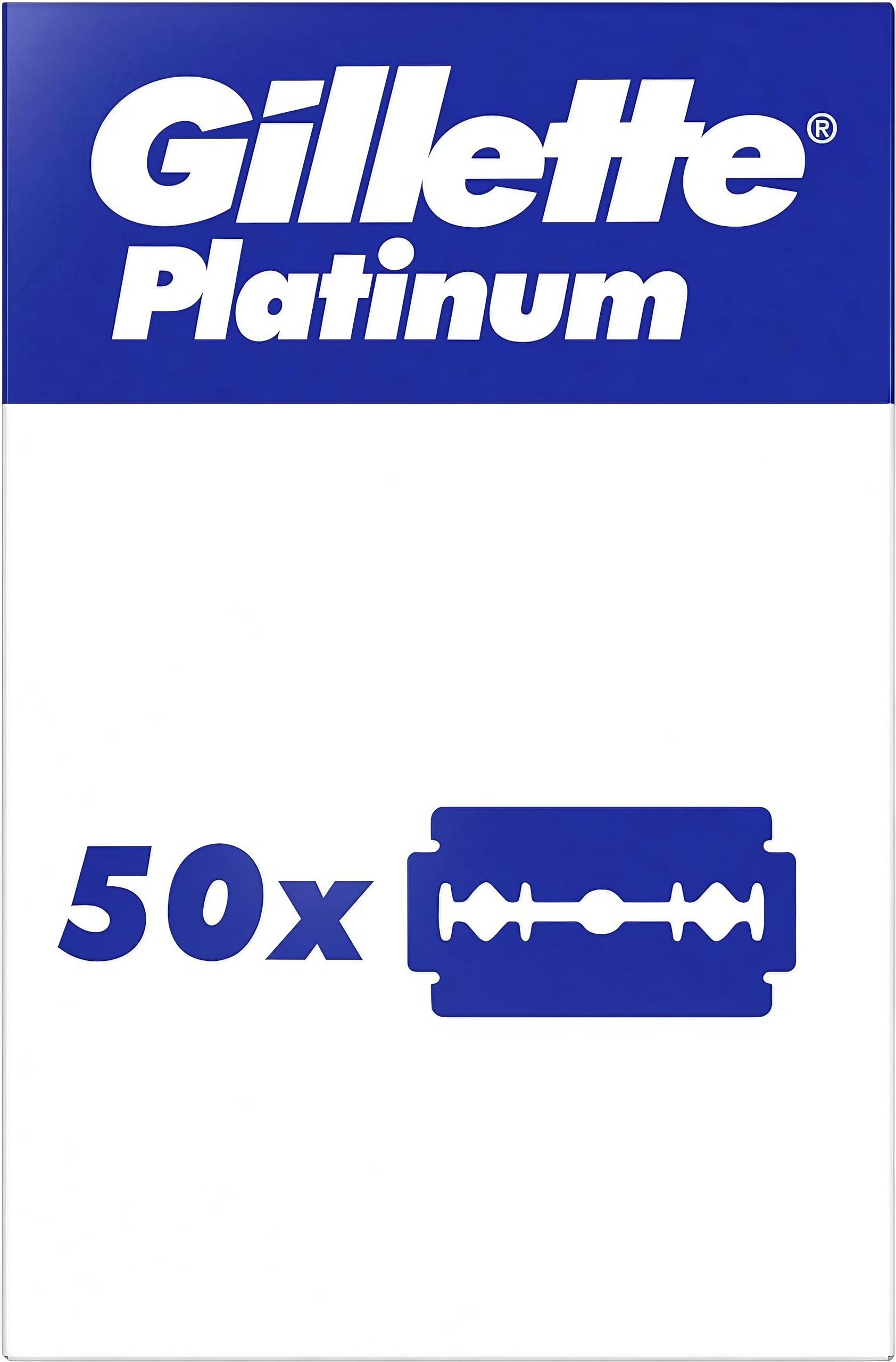 Foto 2 | Navajas Gillette Platinum Double Edge 50 Unidades - Venta Internacional.