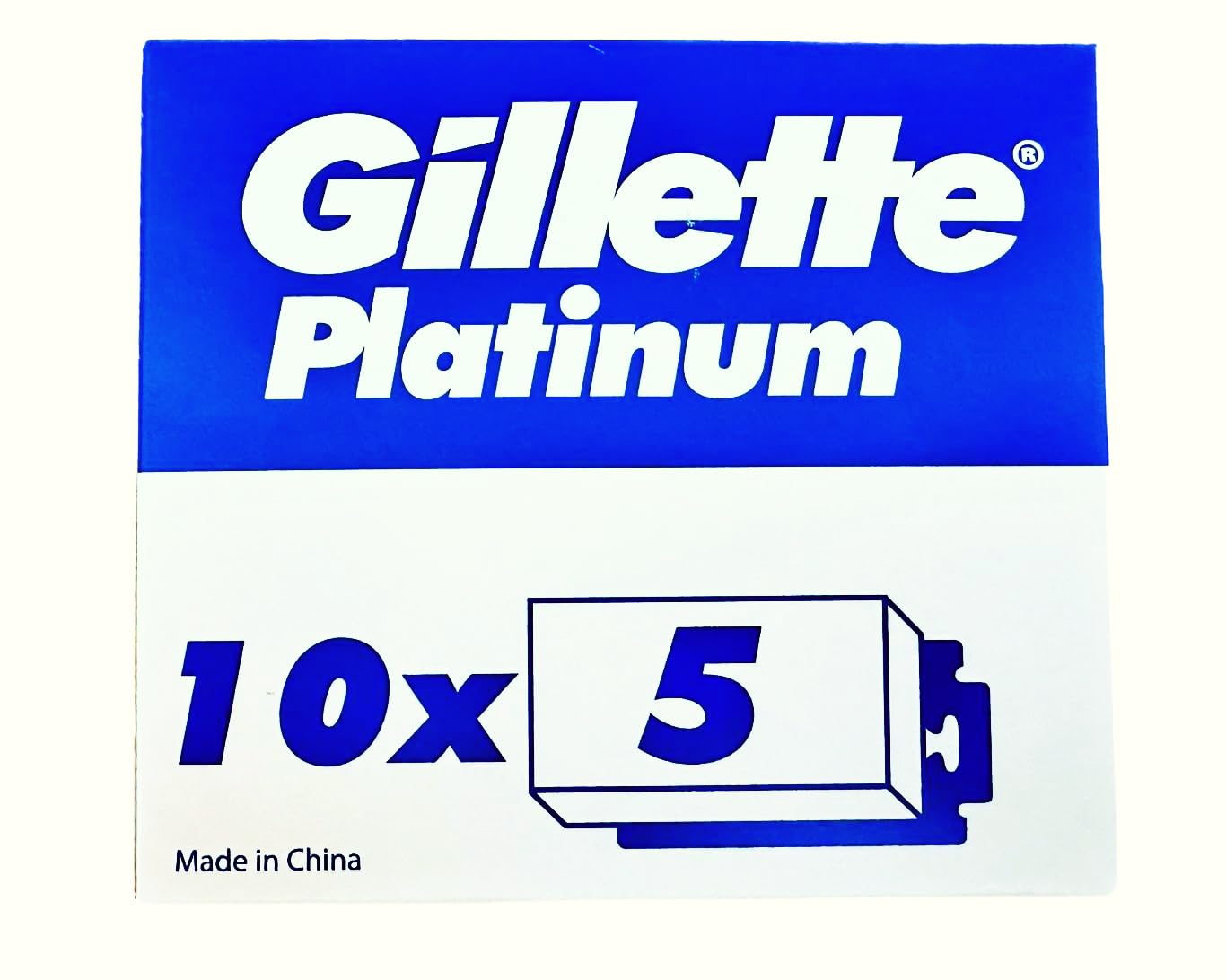 Foto 4 pulgar | Navajas Gillette Platinum Double Edge 50 Unidades - Venta Internacional.