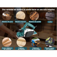Foto 4 pulgar | Cepilladora Eléctrica Para Madera Cepillo Profesional Eo Safe Imports Esi-11298-1 Multicolor