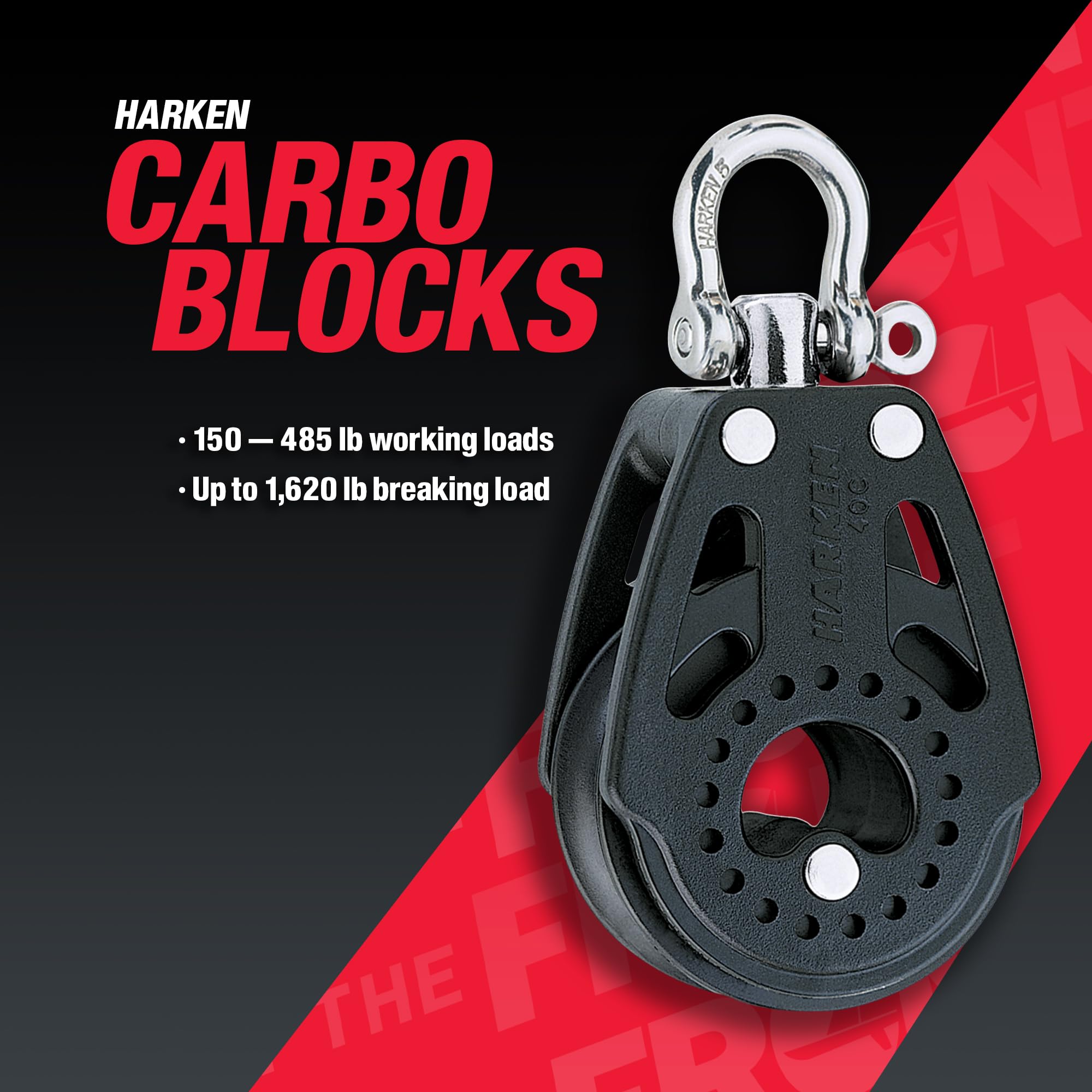 Foto 3 pulgar | Bloque Para Barcos Harken Premium Sailing De 40 Mm  Carbono Individual Con Becket - Venta Internacional.