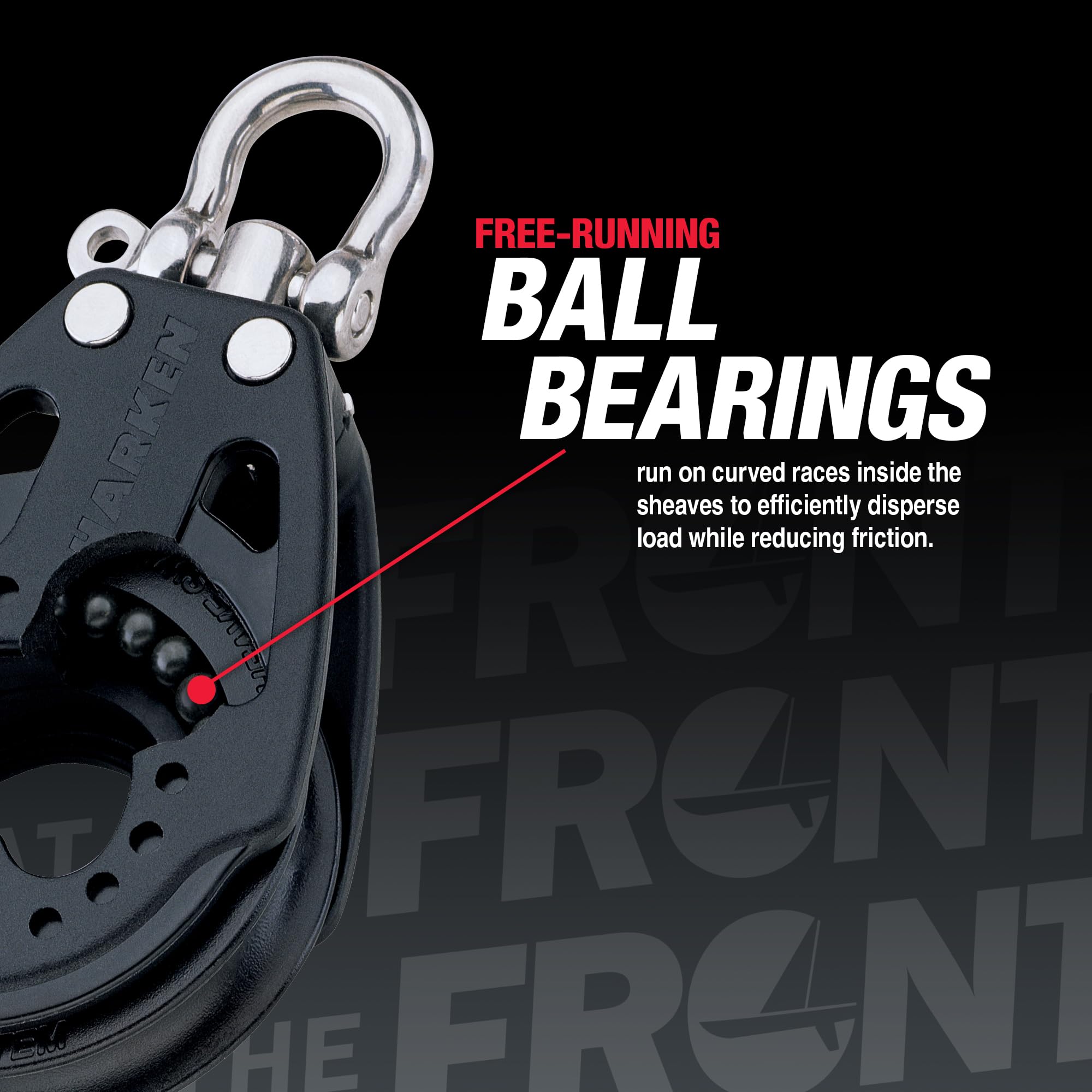 Foto 4 pulgar | Bloque Para Barcos Harken Premium Sailing De 40 Mm  Carbono Individual Con Becket - Venta Internacional.