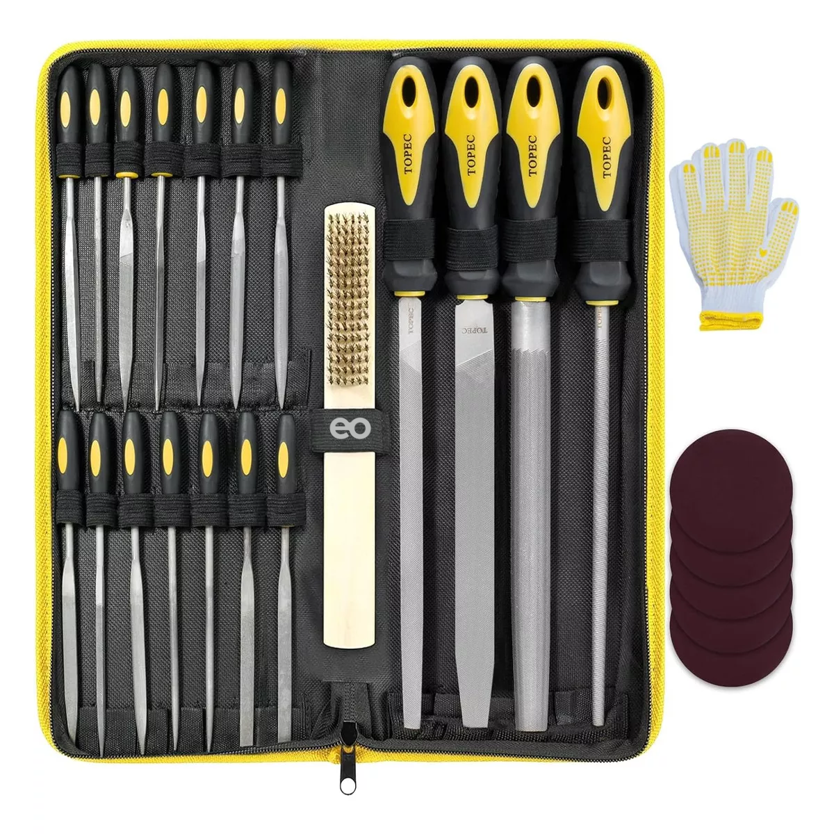 Juego De Limas De Acero De Alto Carbono Portátil 26pc Eo Safe Imports Esi-18725 Multicolor