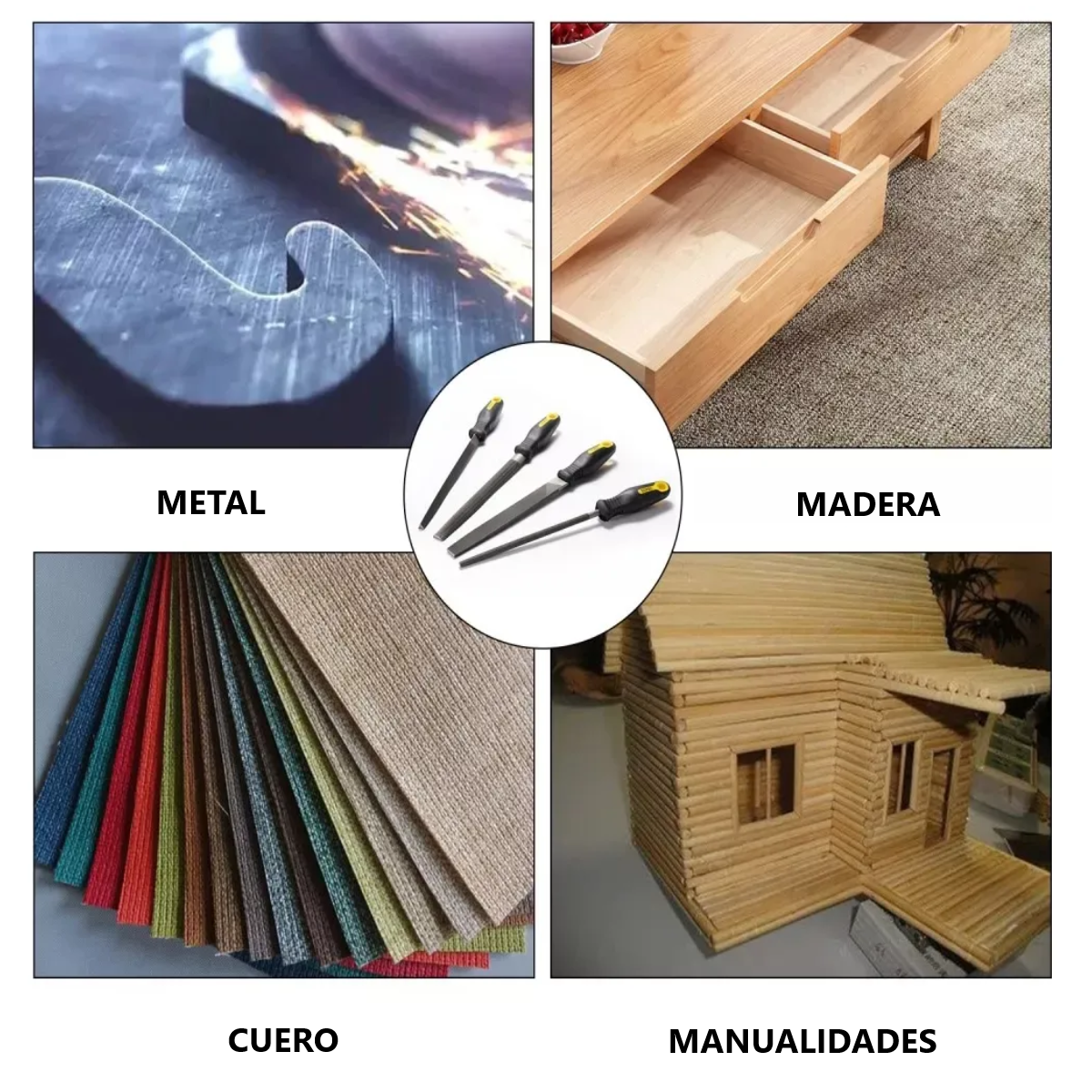 Foto 4 pulgar | Juego De Limas De Acero De Alto Carbono Portátil 26pc Eo Safe Imports Esi-18725 Multicolor