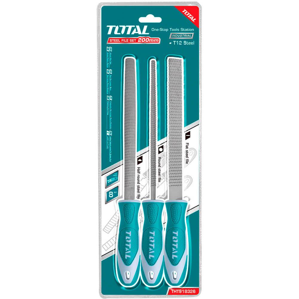 Foto 1 | Juego De 3 Limas De Acero Para Madera Total Color Azul