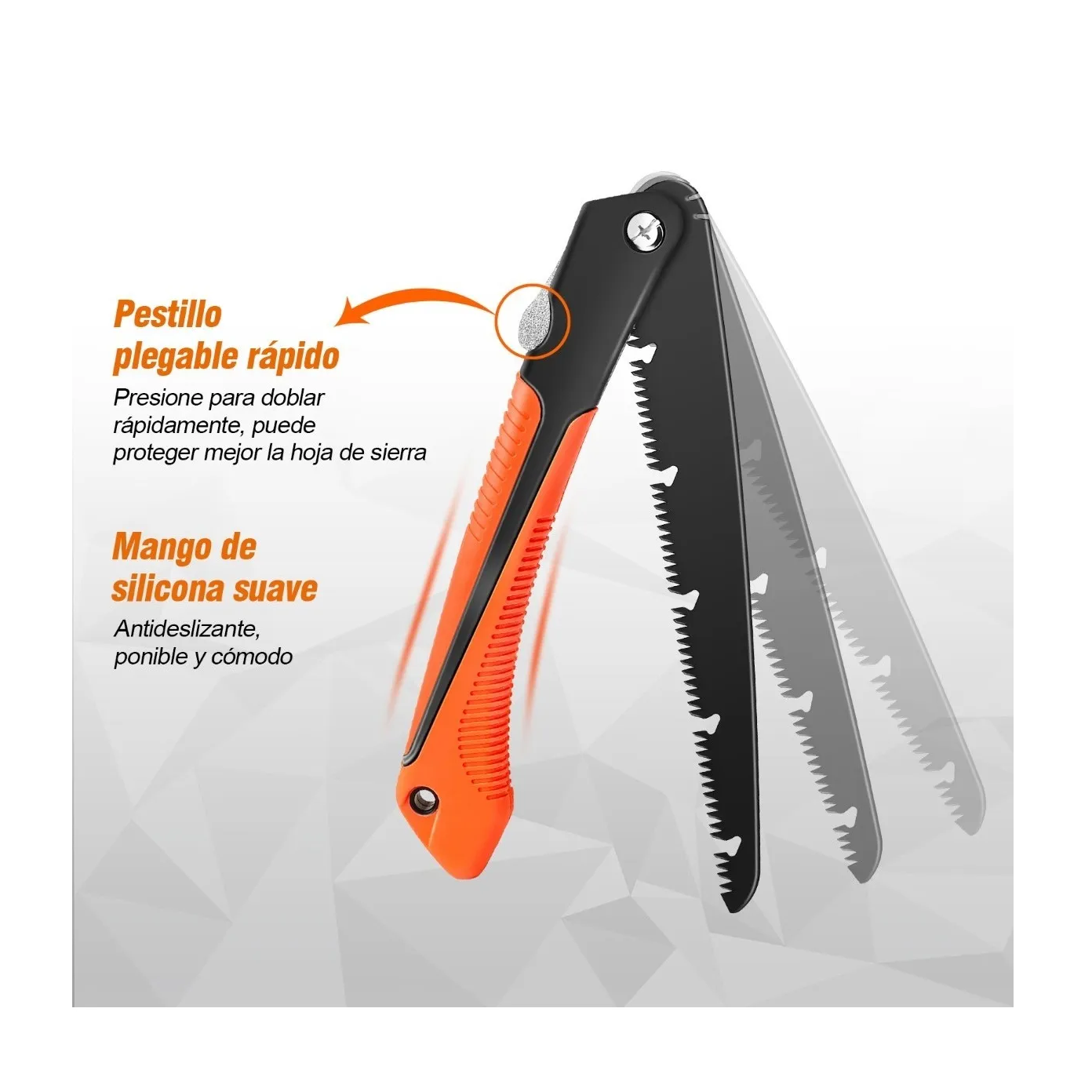 Foto 4 pulgar | Serrucho de Poda Eo Safe Imports ESI-664 color Naranja Plegable